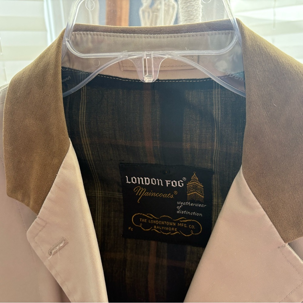 London Fog, tan trench coat. 12 regular